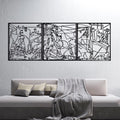 Guernica de Picasso en métal noir, grand format 159 cm