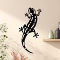 Salamandre tachetée en métal noir, déco murale animal